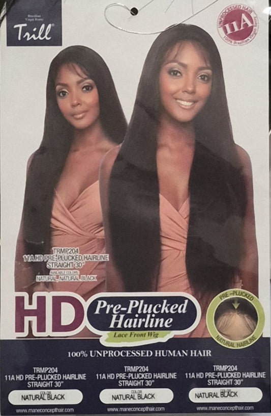 Trill HD Pre-Plucked Hairline Lace Front Wig – Straight (Natural Black)